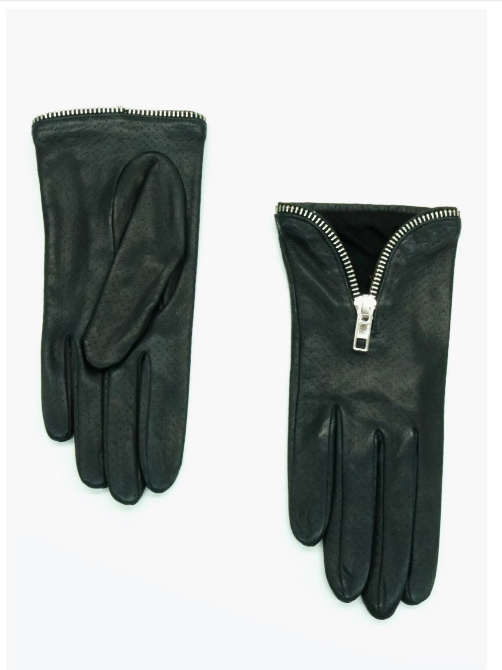 Portolano Zip Cuff Leather Gloves